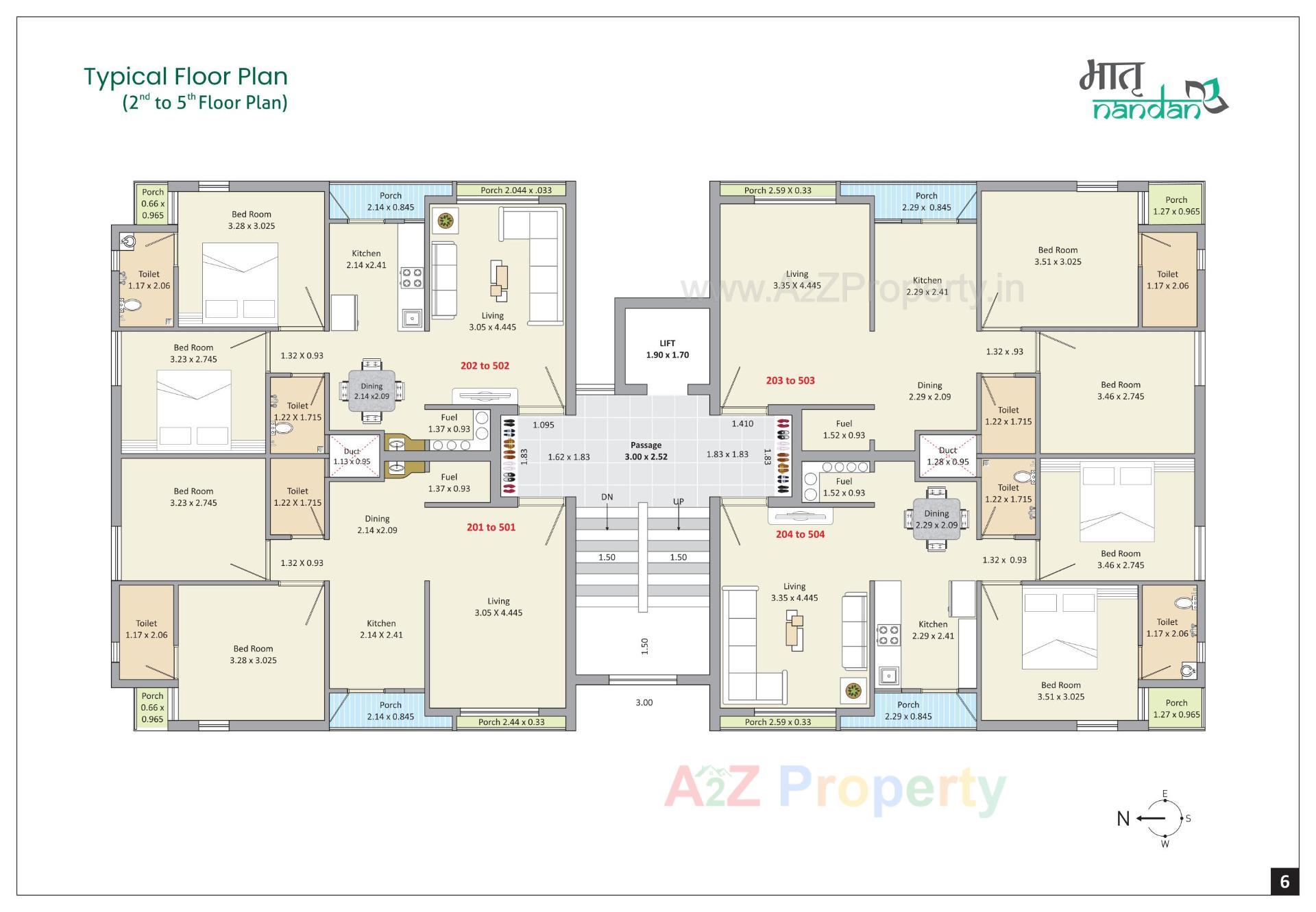 Layout of real estate project Matru Nandan located at Madhapar, Rajkot, Gujarat