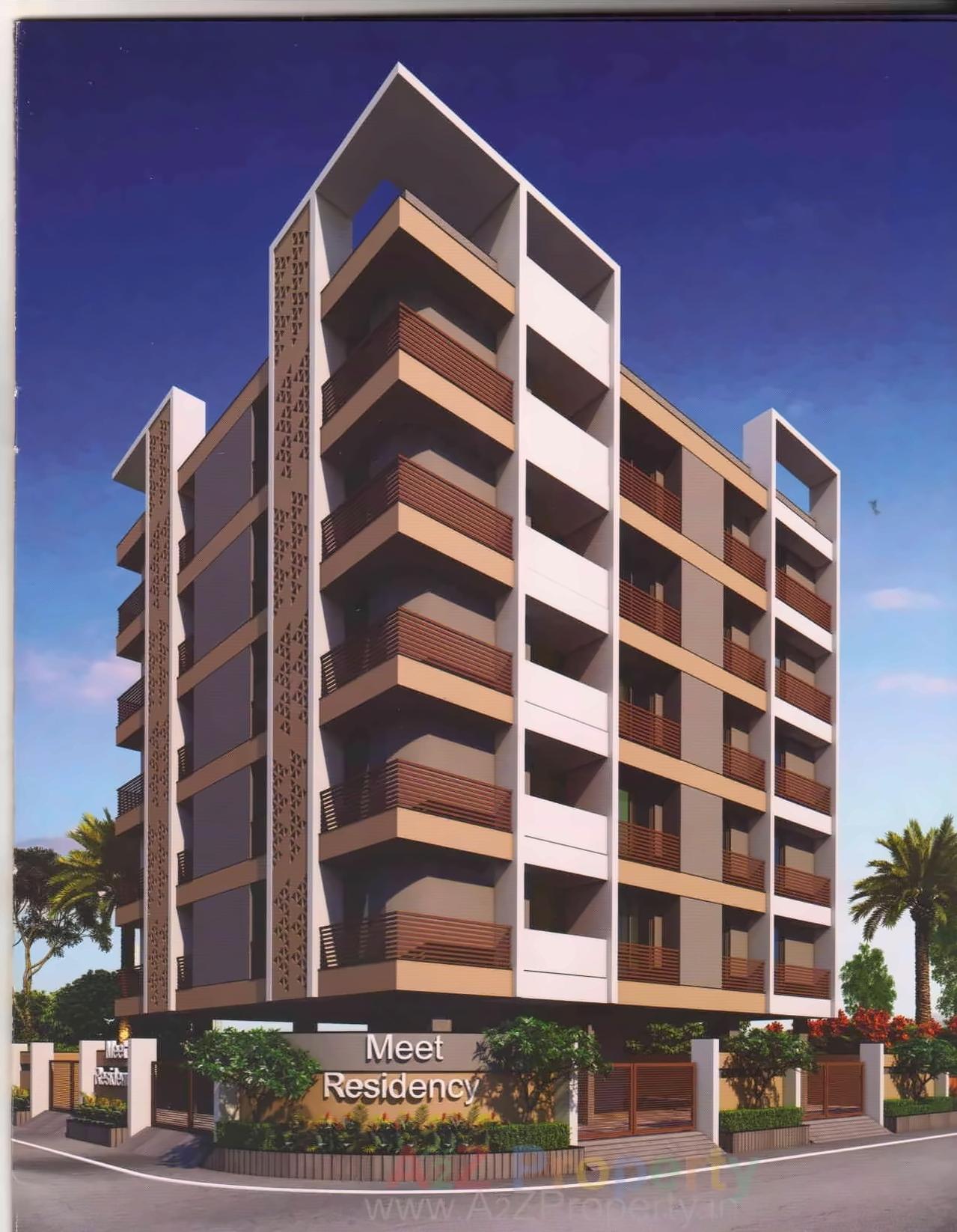 3D Elevation of real estate project Meet Residency located at Rajkot, Rajkot, Gujarat