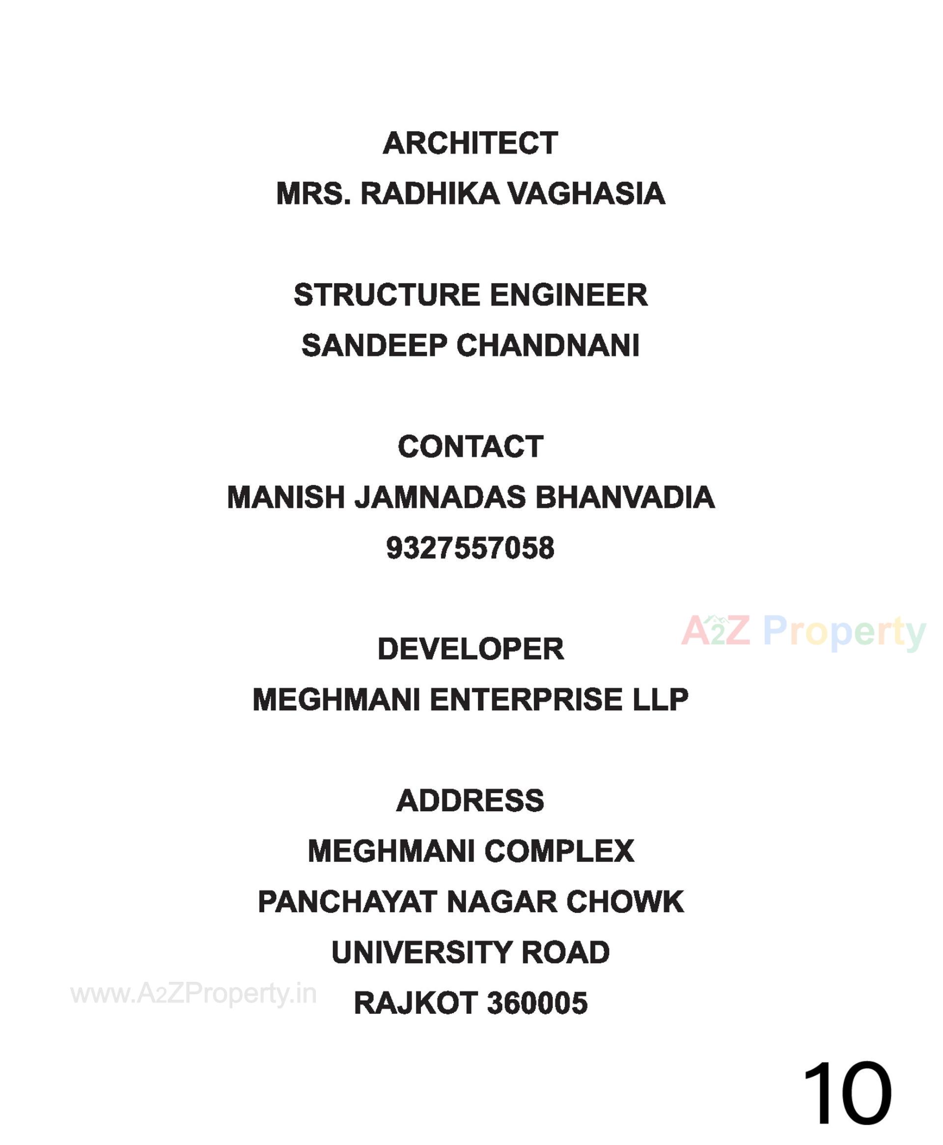  of real estate project Meghmani Complex located at Raiya, Rajkot, Gujarat