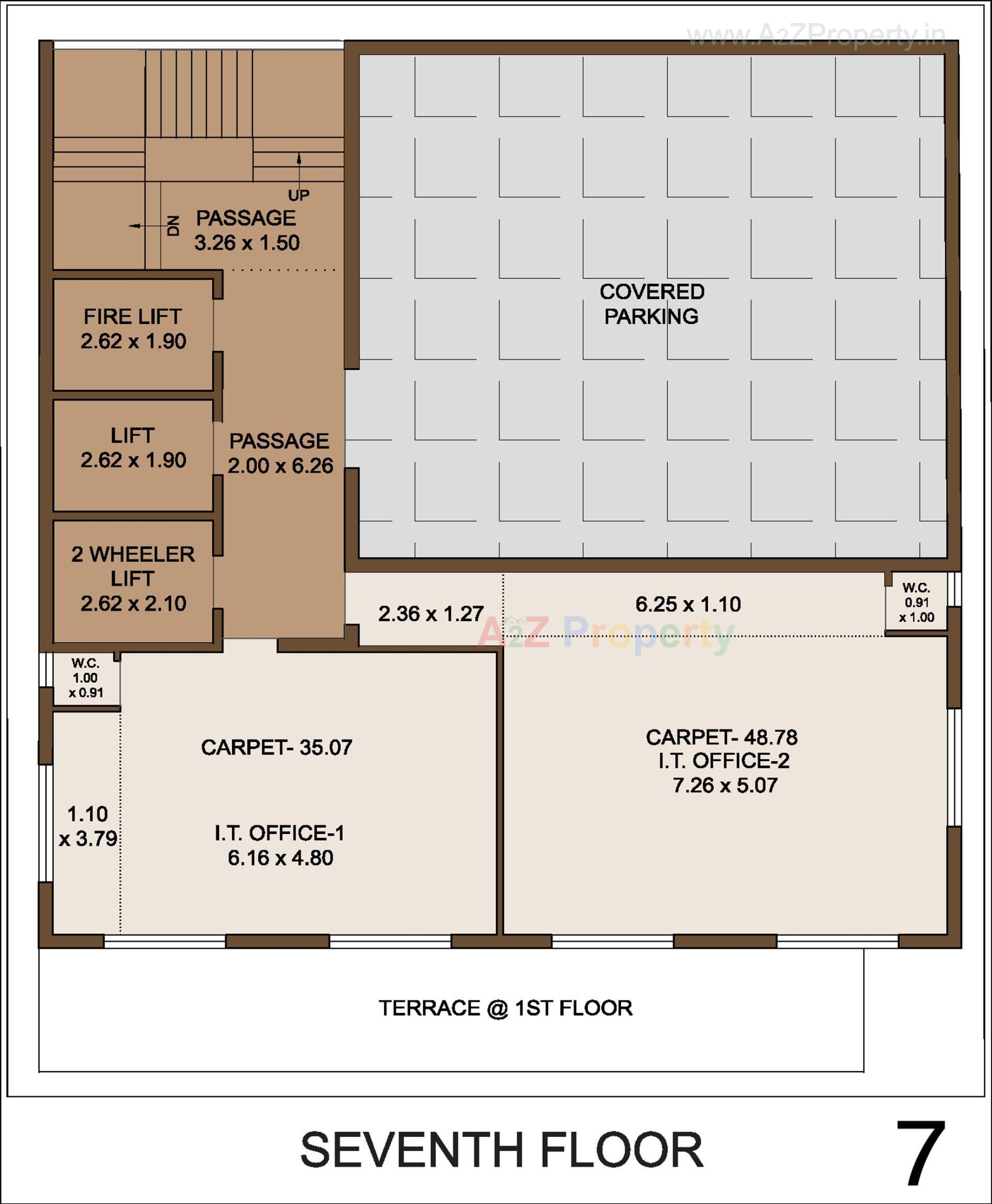 Layout of real estate project Meghmani Complex located at Raiya, Rajkot, Gujarat