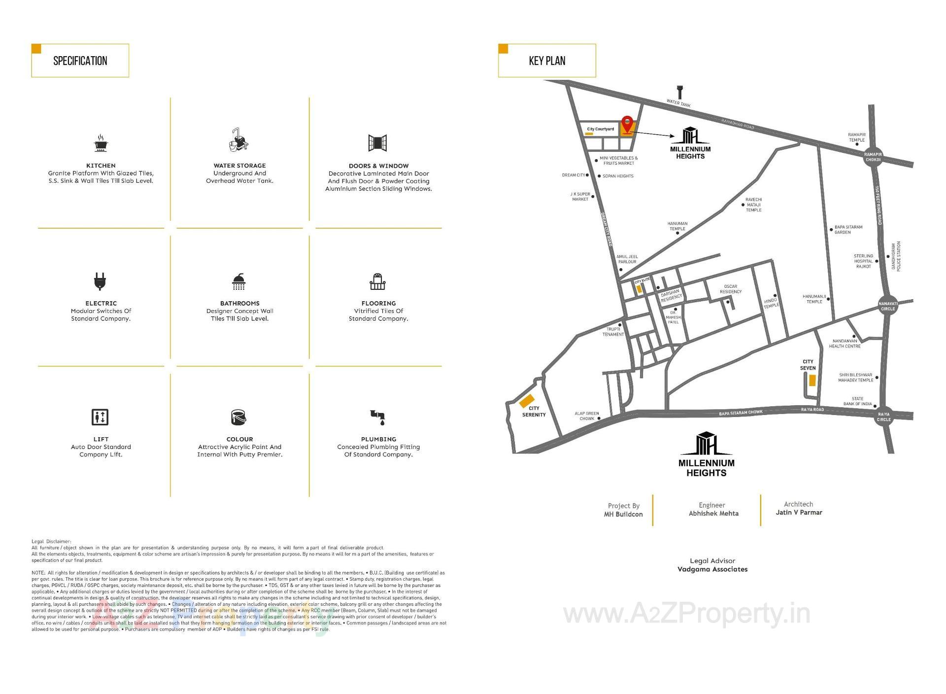  of real estate project Millennium Heights located at Raiya, Rajkot, Gujarat
