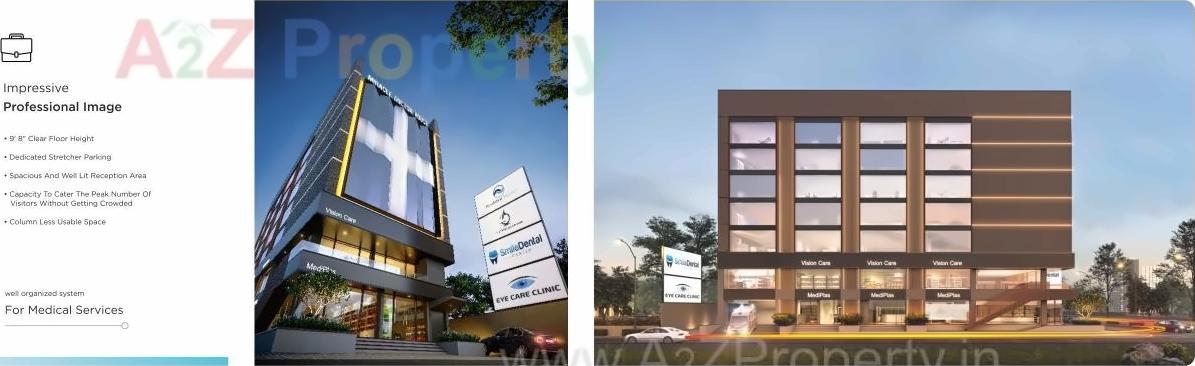 3D Elevation of real estate project Miracle Doctor House located at Rajkot, Rajkot, Gujarat