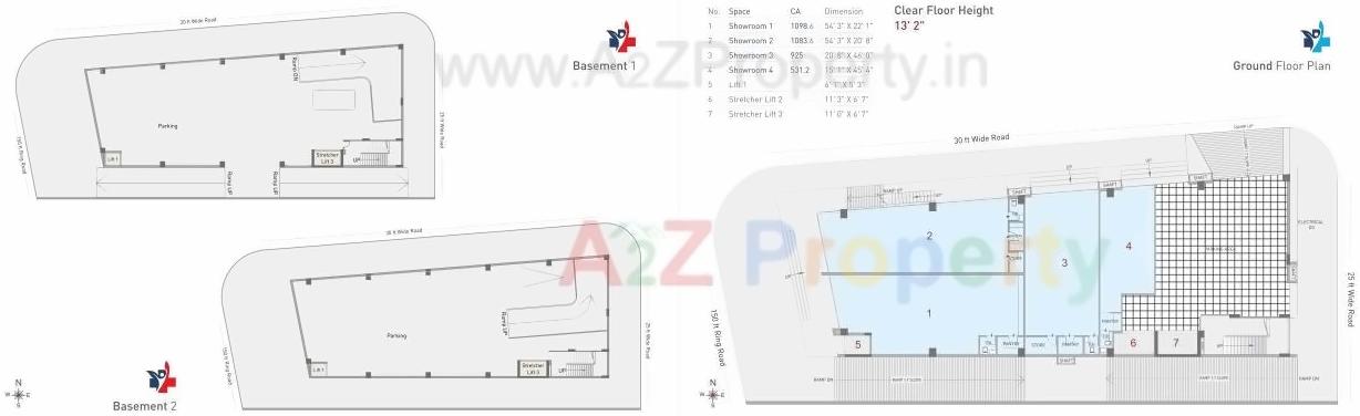 Layout of real estate project Miracle Doctor House located at Rajkot, Rajkot, Gujarat