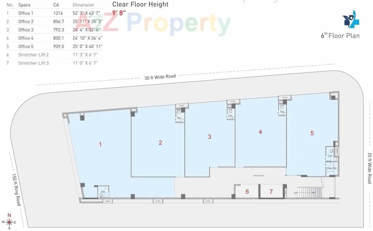 Layout of real estate project Miracle Doctor House located at Rajkot, Rajkot, Gujarat