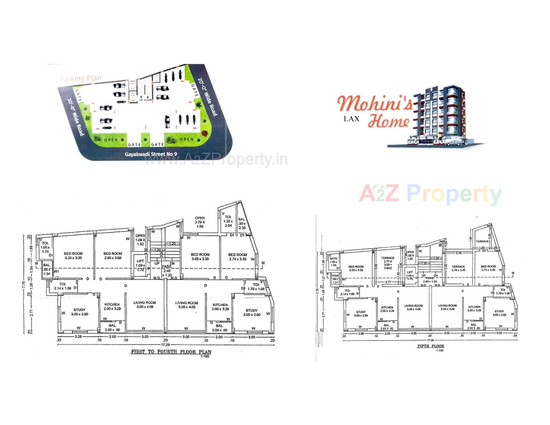 Layout of real estate project Mohini's Lax Home located at Rajkot, Rajkot, Gujarat