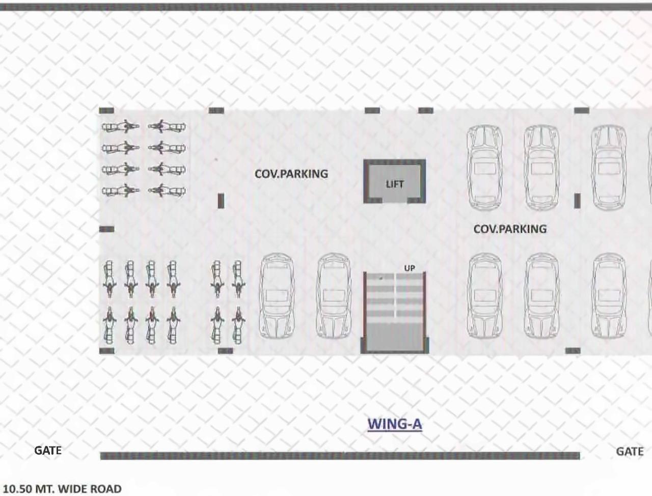 Layout of real estate project Moondelight located at Madhapar, Rajkot, Gujarat