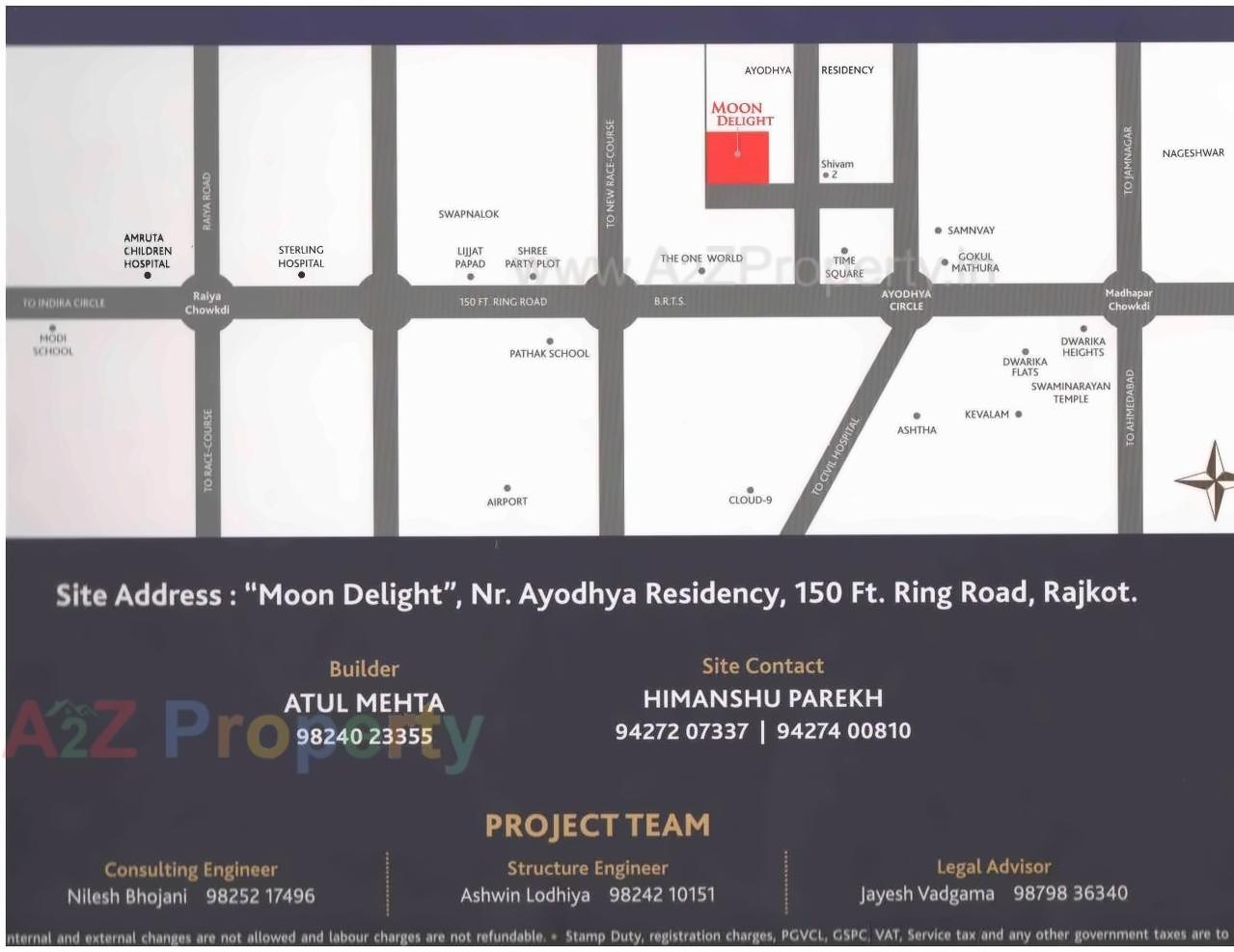  of real estate project Moondelight located at Madhapar, Rajkot, Gujarat