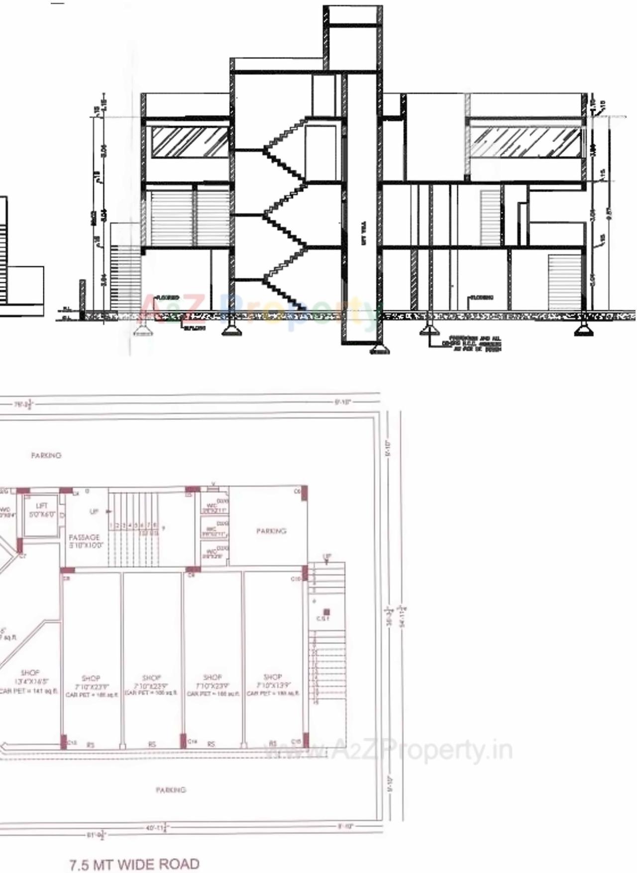 Layout of real estate project Moti Complex located at Rajkot, Rajkot, Gujarat