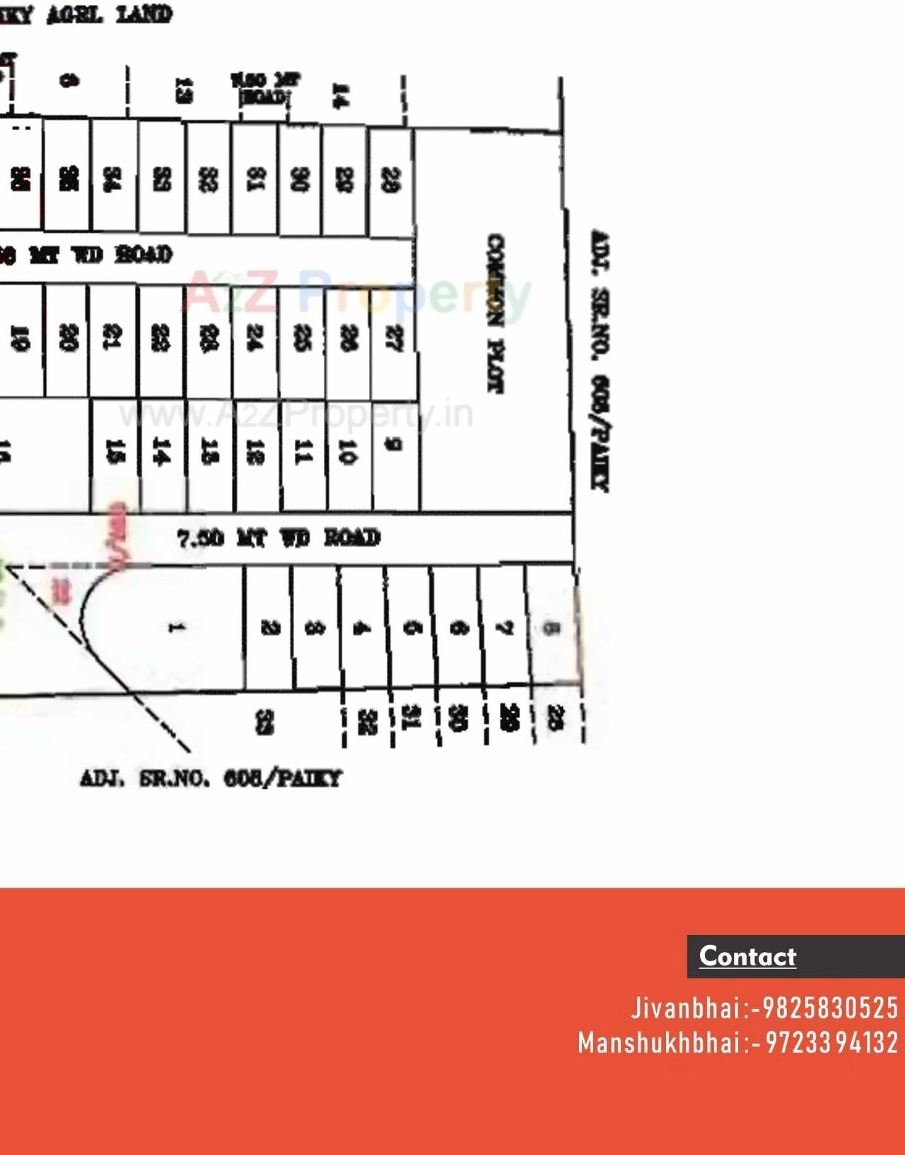 Layout of real estate project Moti Complex located at Rajkot, Rajkot, Gujarat