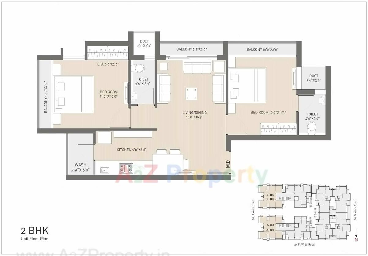 Layout of real estate project Nageshwar Apartment located at Ghanteshwar, Rajkot, Gujarat