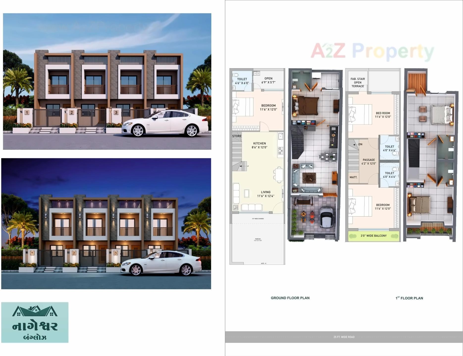 Layout of real estate project Nageshwar Bungalows located at Rajkot, Rajkot, Gujarat