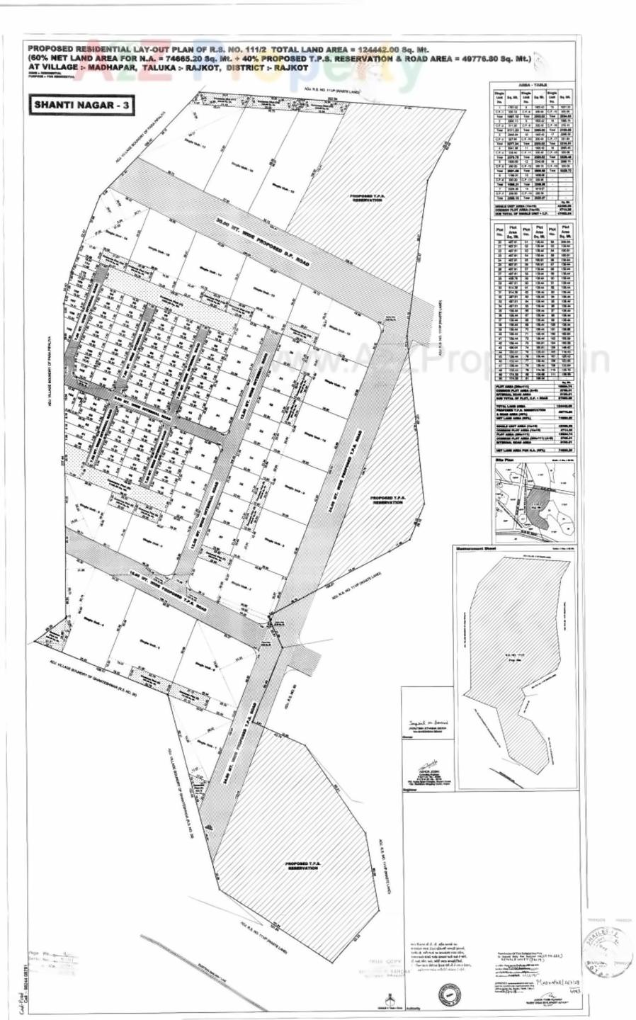 Layout of real estate project Nageshwar Bungalows located at Rajkot, Rajkot, Gujarat