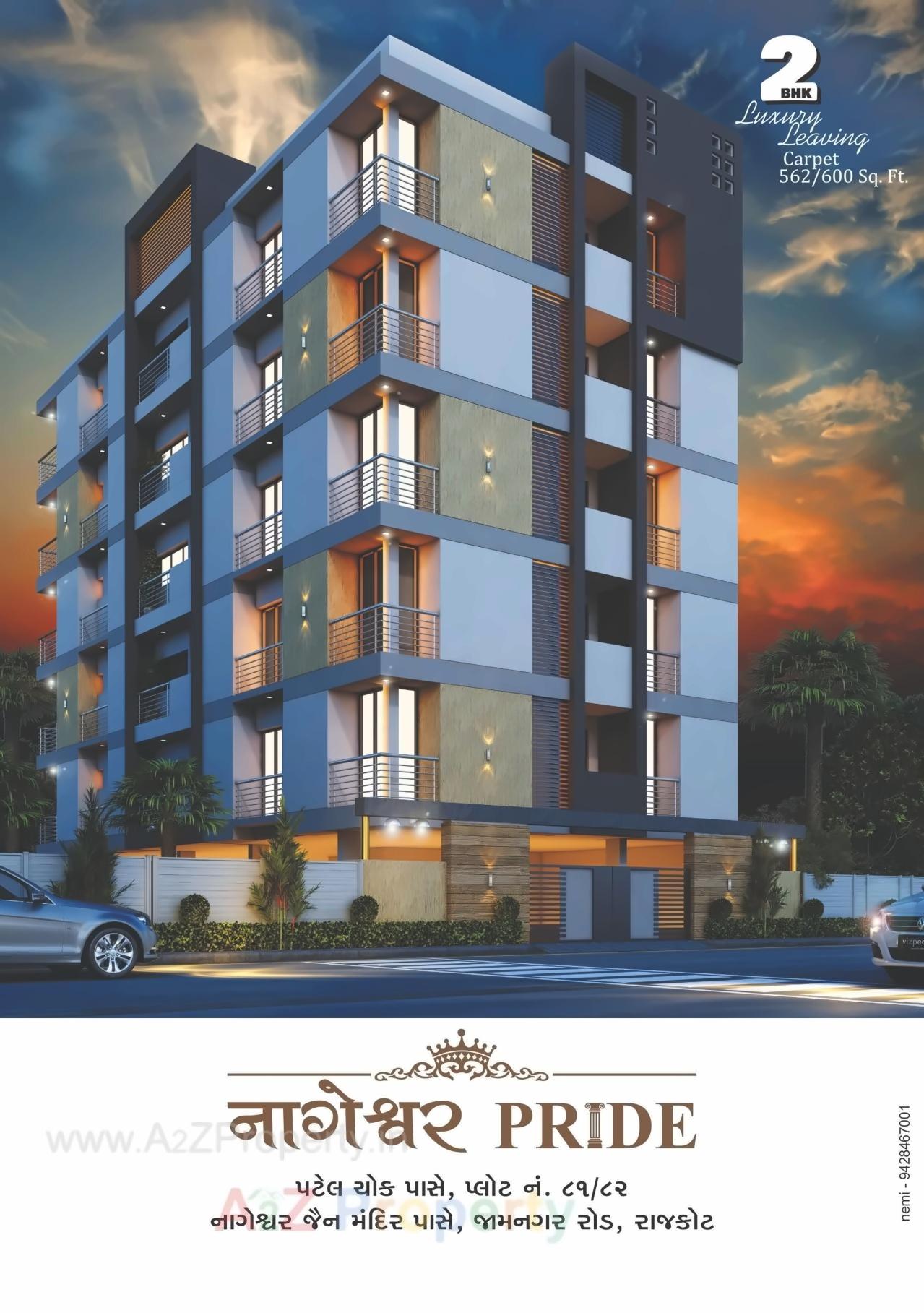 3D Elevation of real estate project Nageshwar Pride located at Ghanteshwar, Rajkot, Gujarat