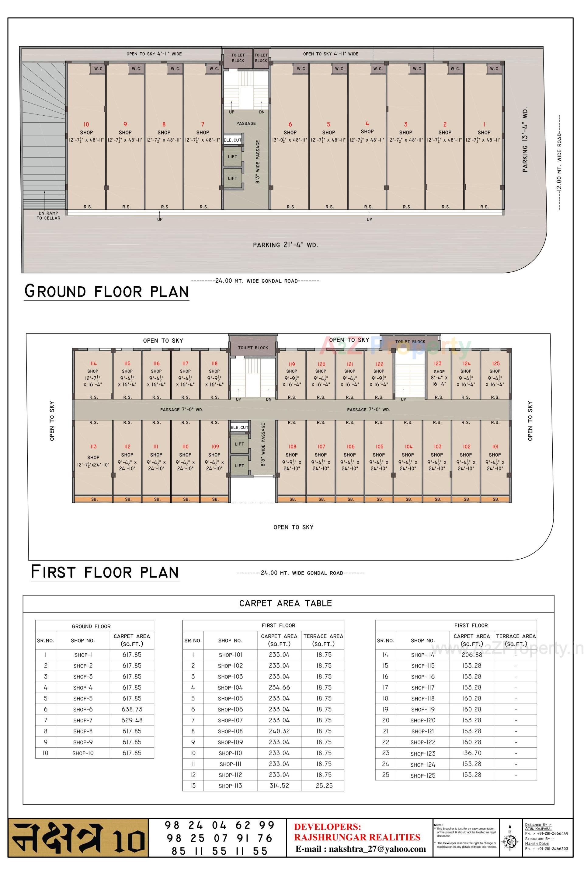 Layout of real estate project Nakshtra 10 located at Rajkot, Rajkot, Gujarat