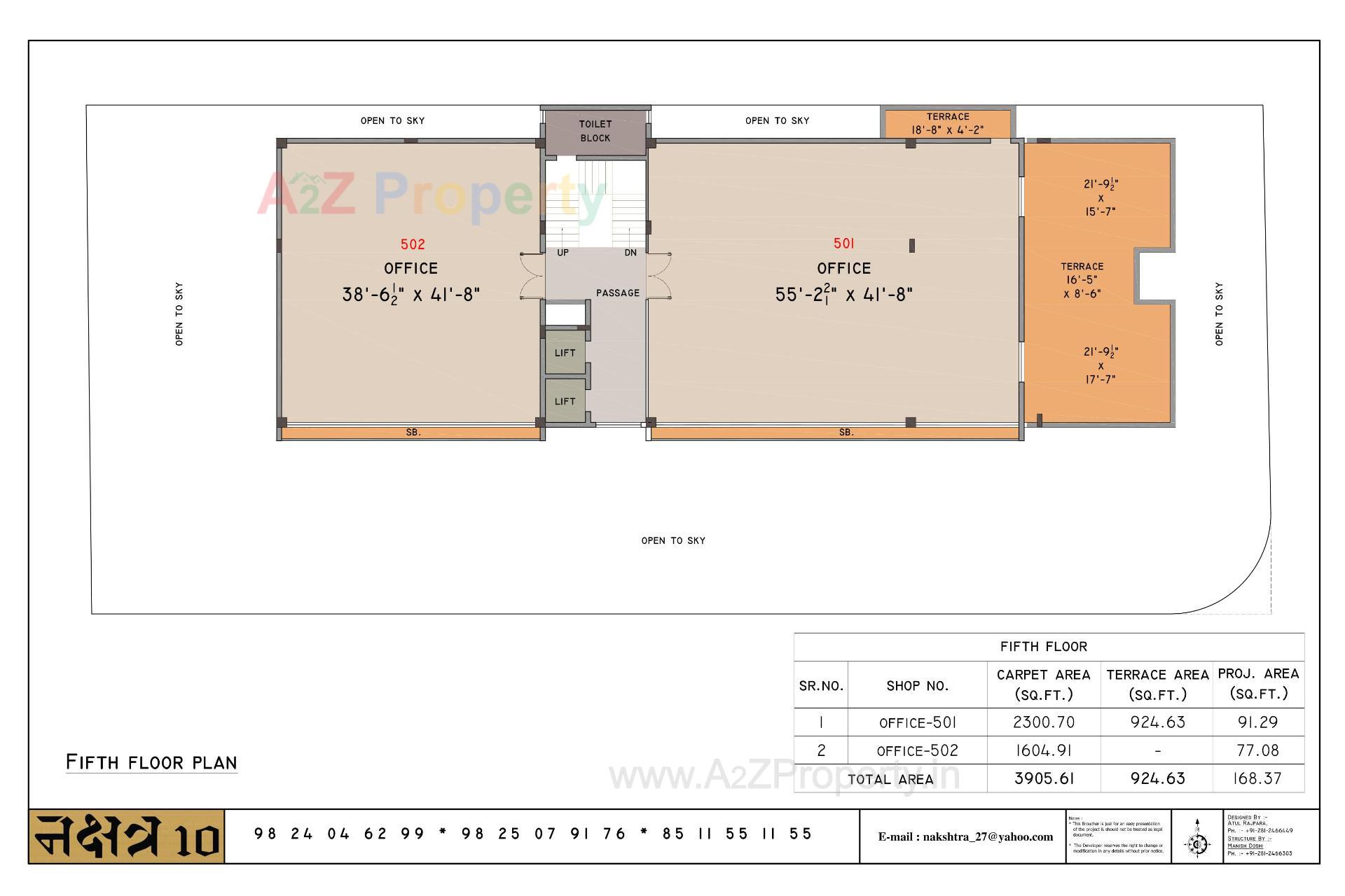 Layout of real estate project Nakshtra 10 located at Rajkot, Rajkot, Gujarat