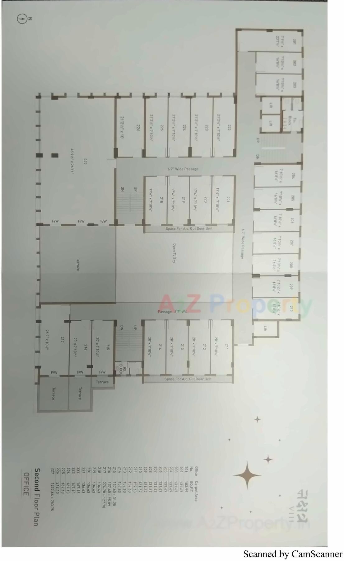 Layout of real estate project Nakshtra Viii located at Raiya, Rajkot, Gujarat
