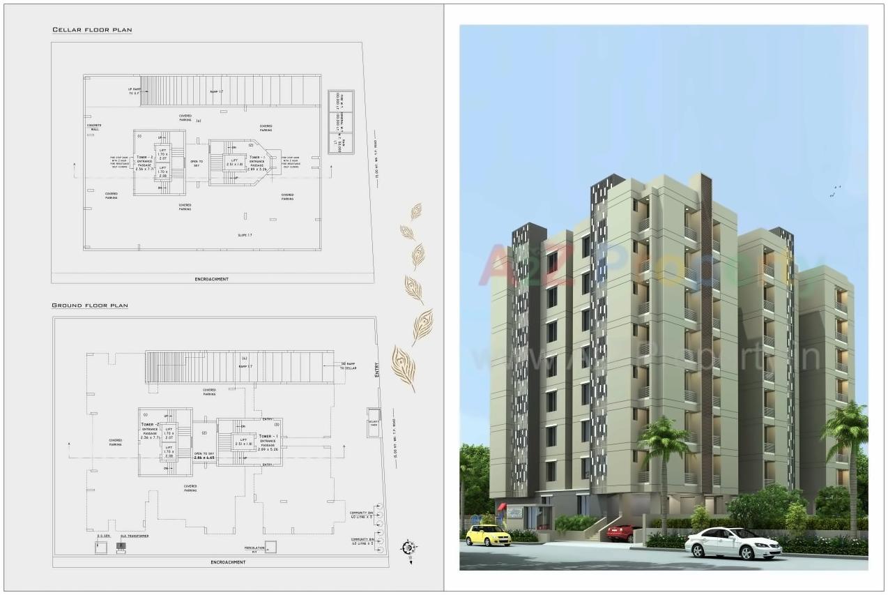 Layout of real estate project Nand Darshan located at Rajkot, Rajkot, Gujarat