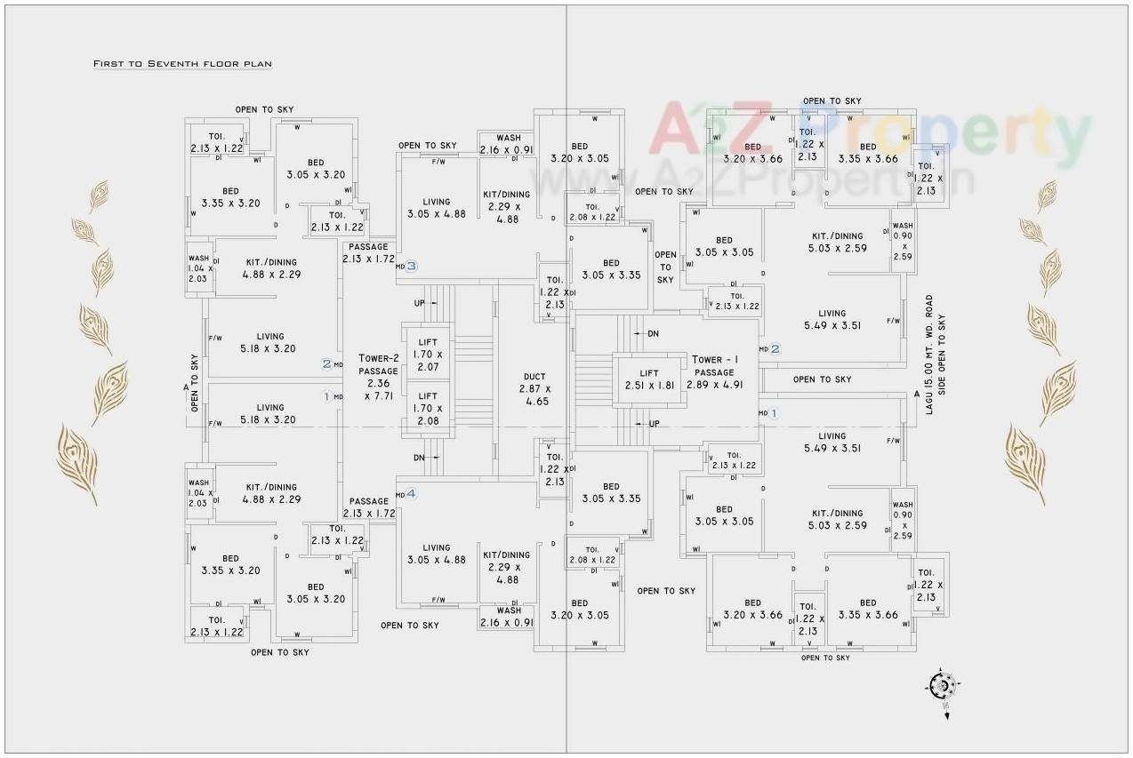 Layout of real estate project Nand Darshan located at Rajkot, Rajkot, Gujarat