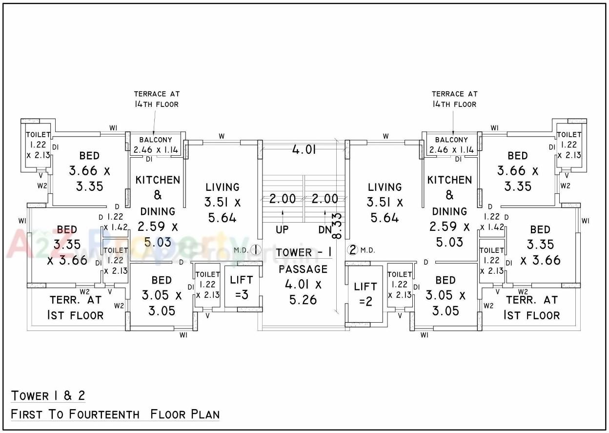 Layout of real estate project Nand Heights located at Raiya, Rajkot, Gujarat