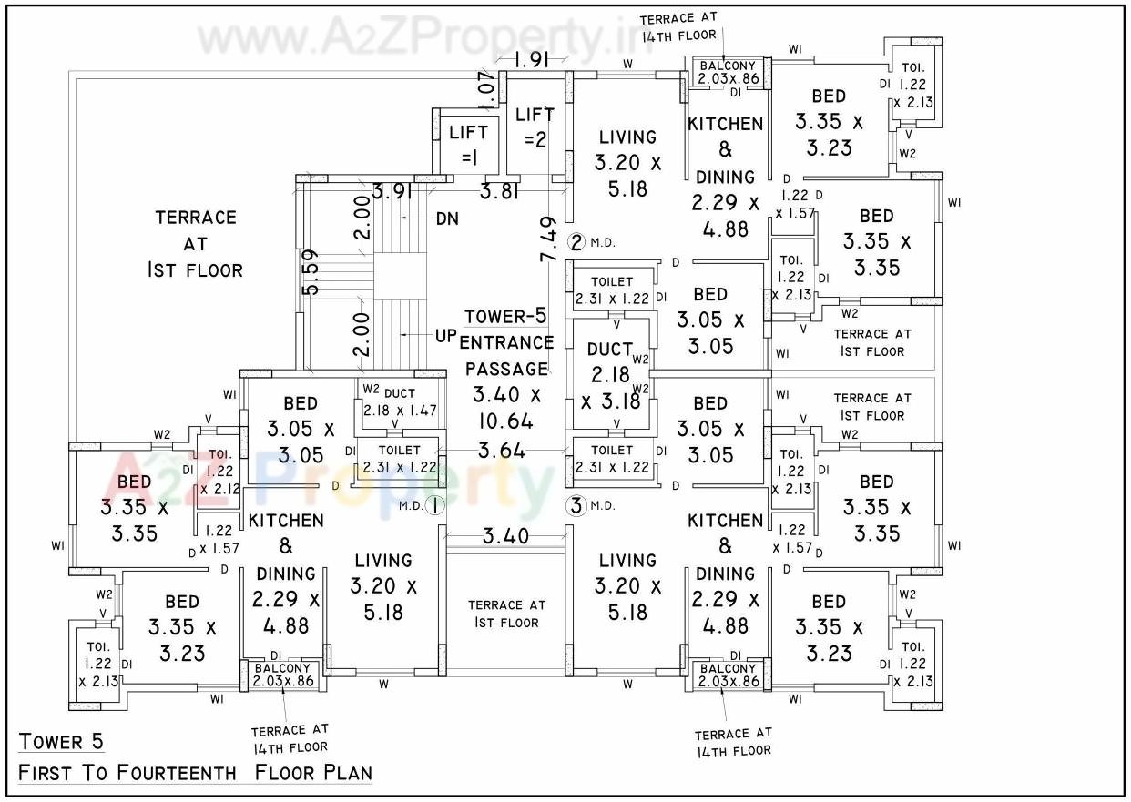 Layout of real estate project Nand Heights located at Raiya, Rajkot, Gujarat