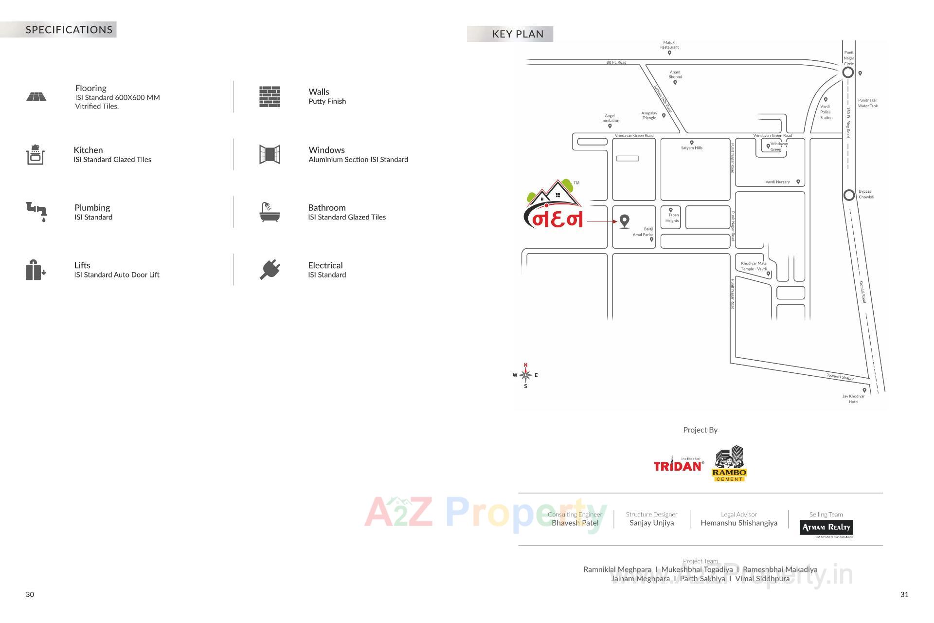 of real estate project Nandan located at Vavdi, Rajkot, Gujarat