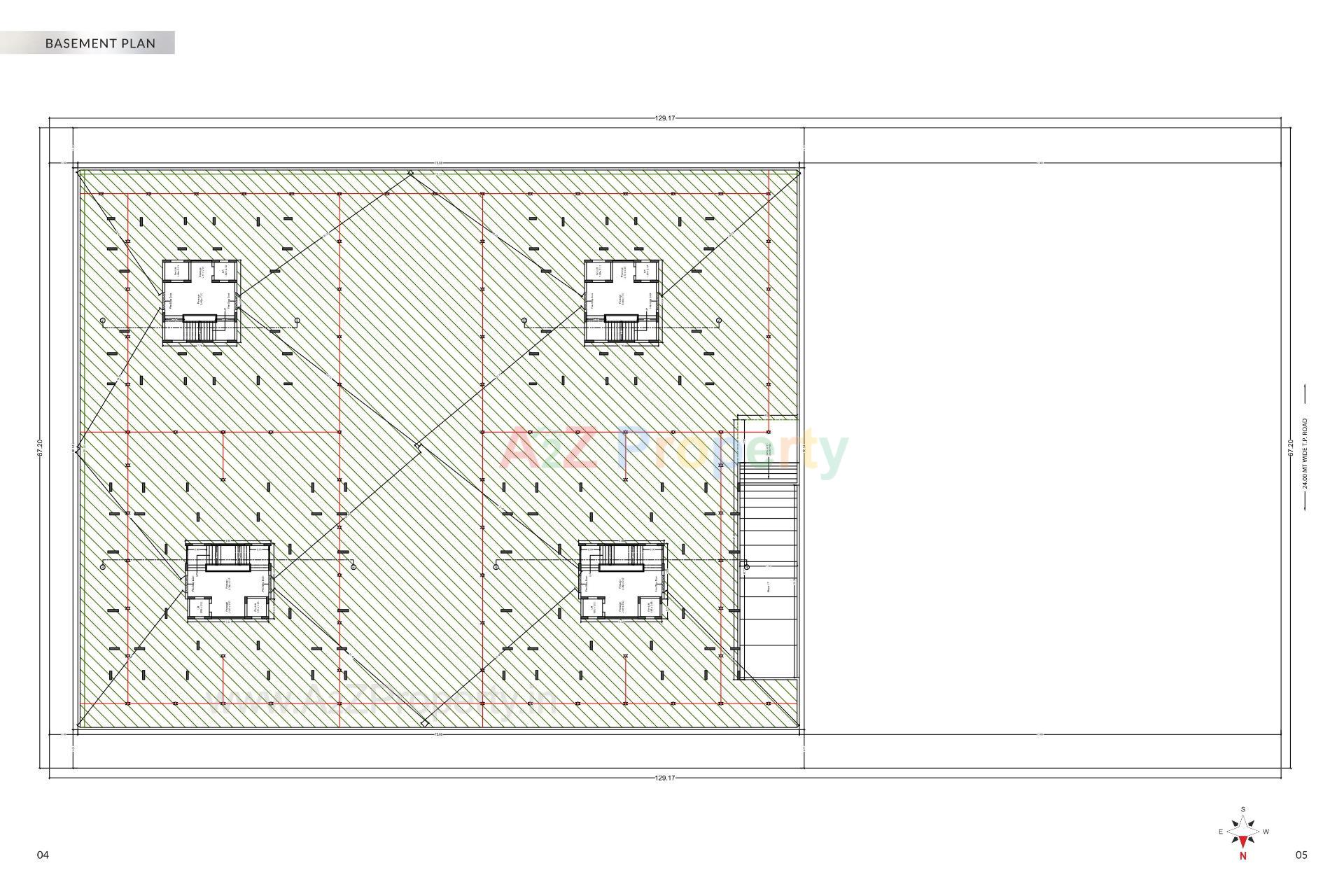 Layout of real estate project Nandan located at Vavdi, Rajkot, Gujarat