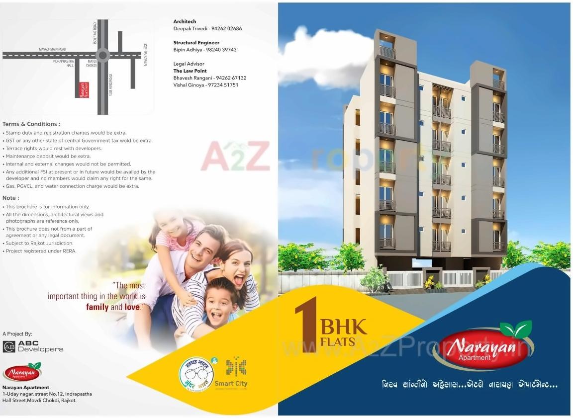  of real estate project Narayan Apartment located at Mavdi, Rajkot, Gujarat