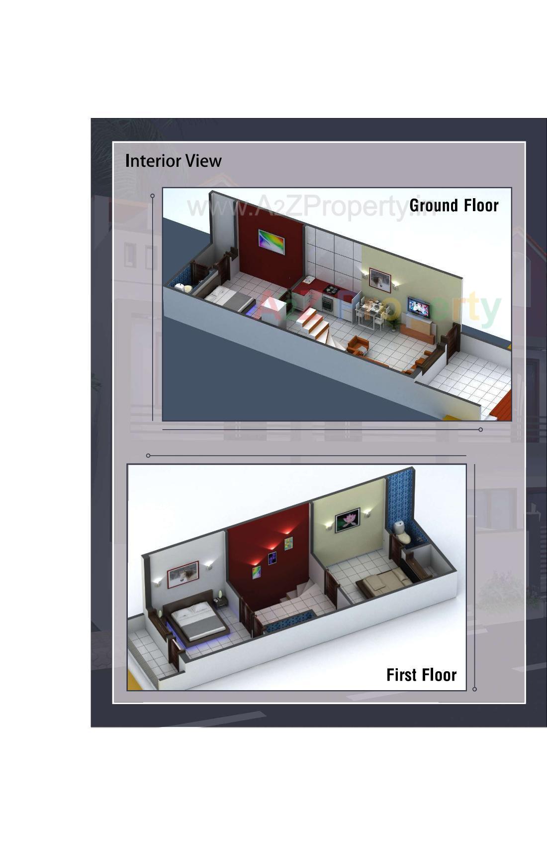 Layout of real estate project Navin Residency located at Anandpar, Rajkot, Gujarat