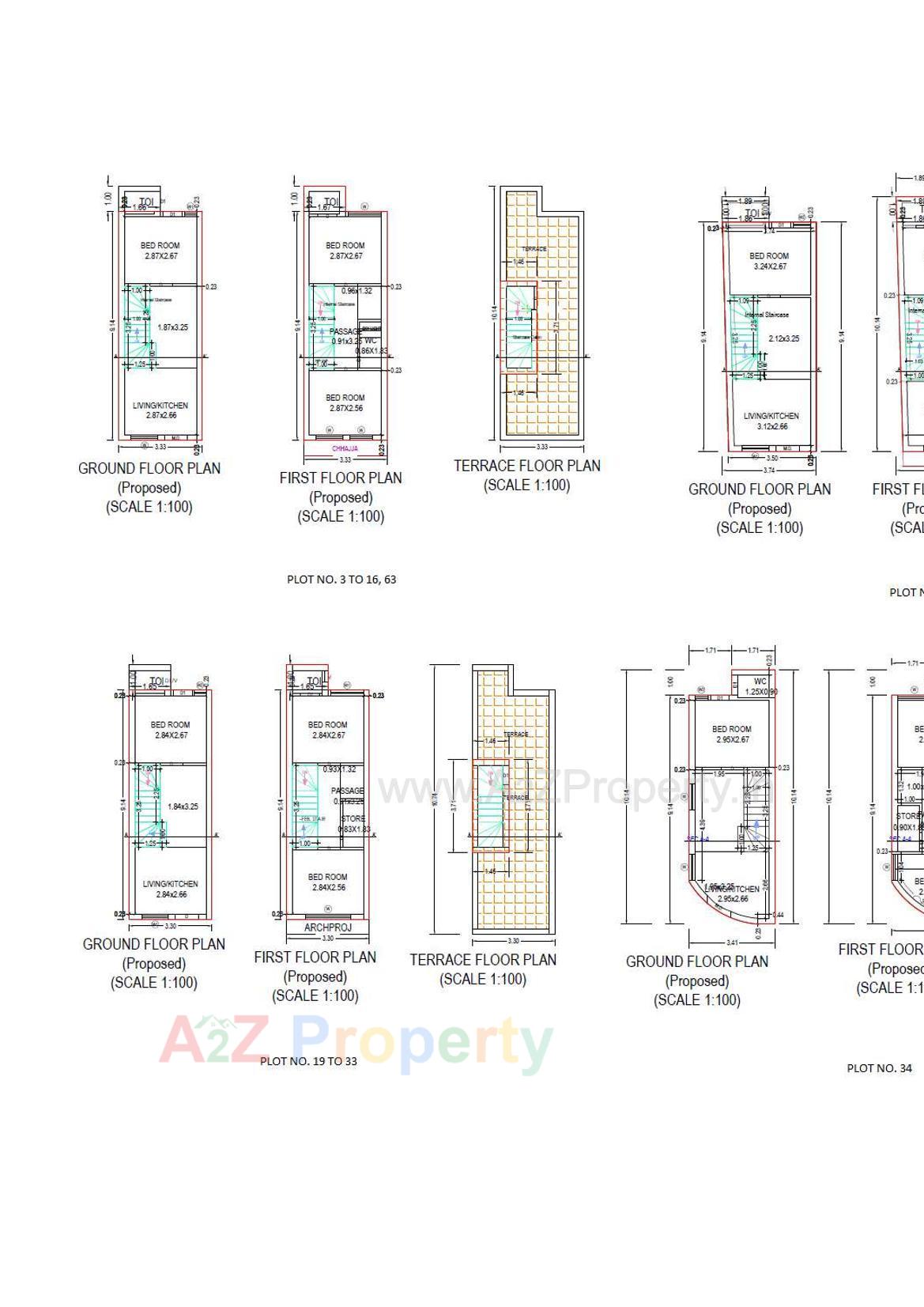 Layout of real estate project Navin Residency located at Anandpar, Rajkot, Gujarat