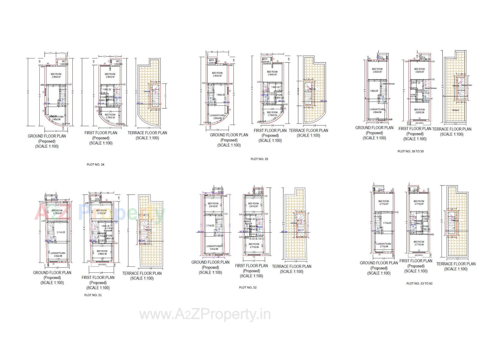 Layout of real estate project Navin Residency located at Anandpar, Rajkot, Gujarat