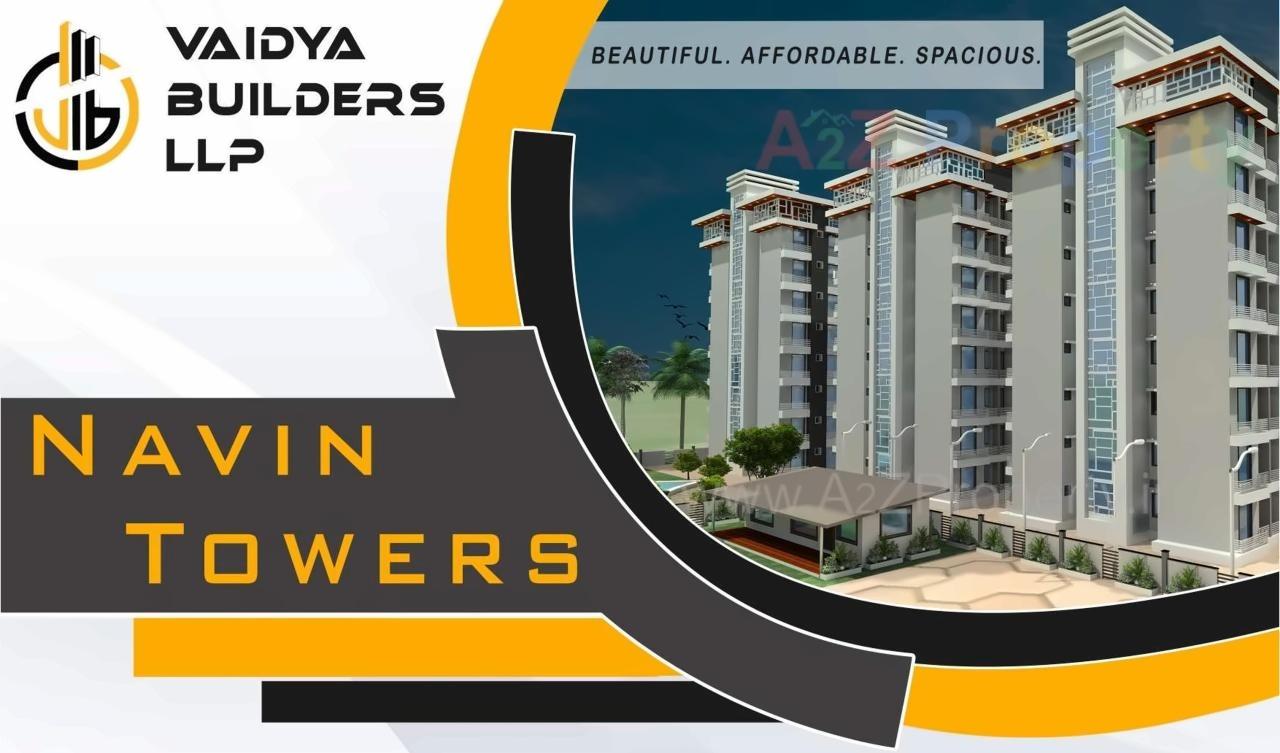 3D Elevation of real estate project Navin Towers located at Rajkot, Rajkot, Gujarat