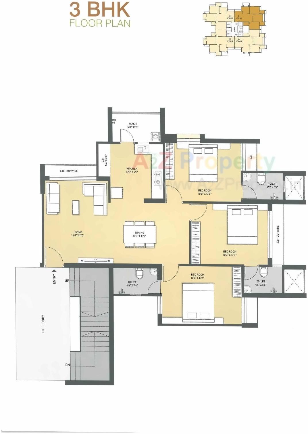 Layout of real estate project Neel's Greenwoods located at Raiya, Rajkot, Gujarat