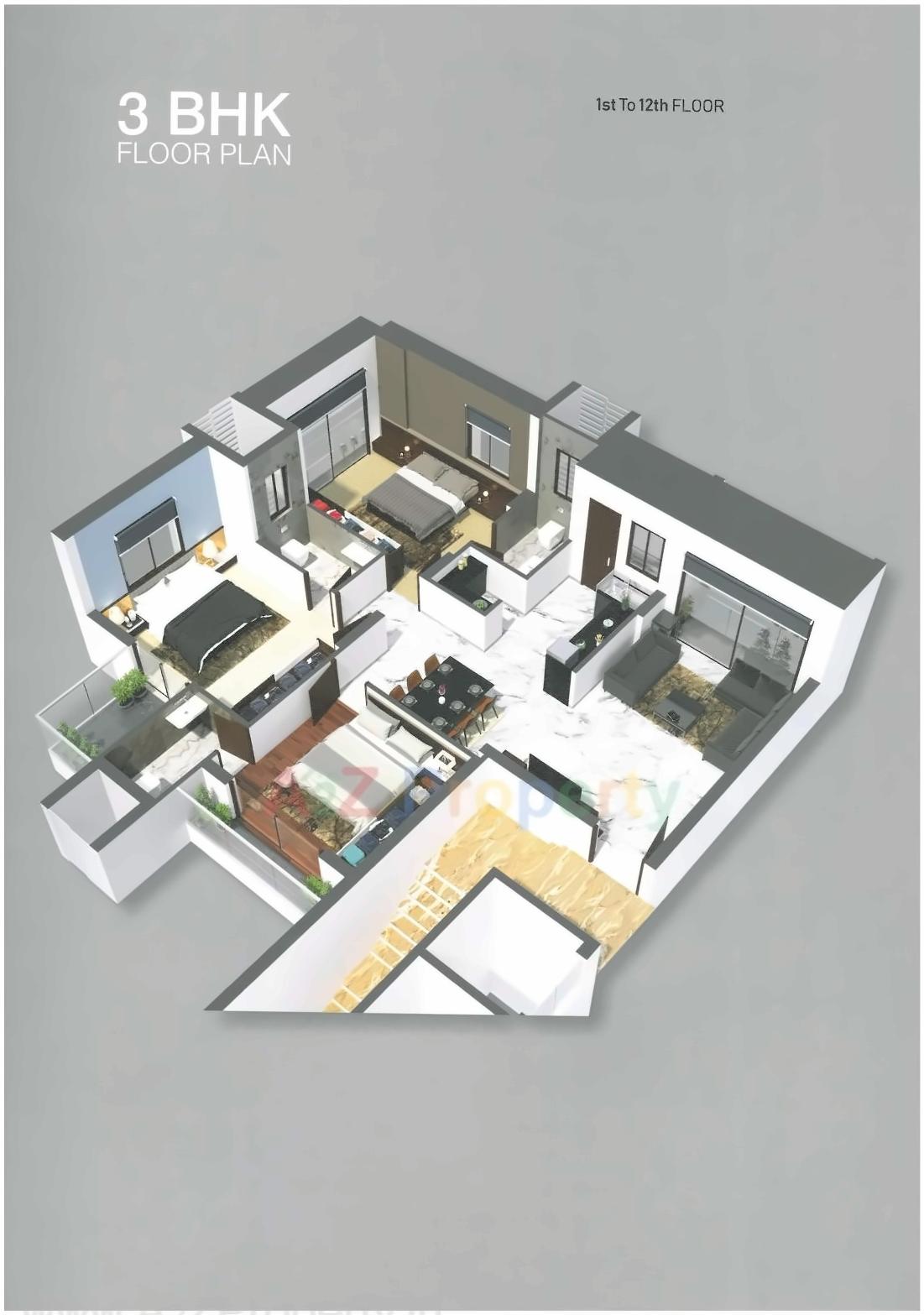 Layout of real estate project Neel's Greenwoods located at Raiya, Rajkot, Gujarat