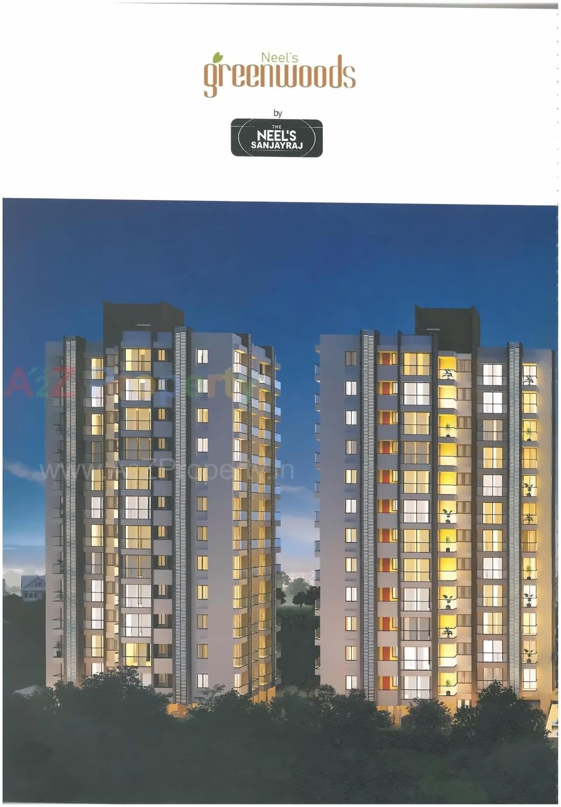 3D Elevation of real estate project Neel's Greenwoods located at Raiya, Rajkot, Gujarat