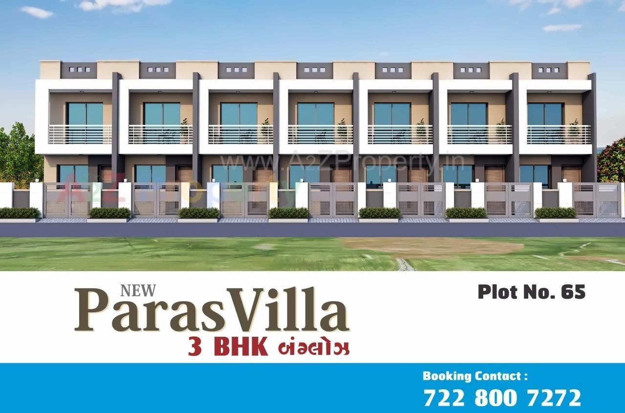 3D Elevation of real estate project New Paras Villa located at Ghanteshwar, Rajkot, Gujarat