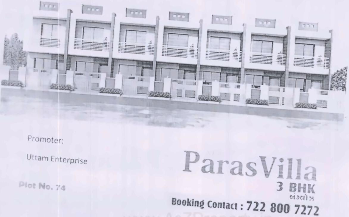  of real estate project New Paras Villa located at Ghanteshwar, Rajkot, Gujarat