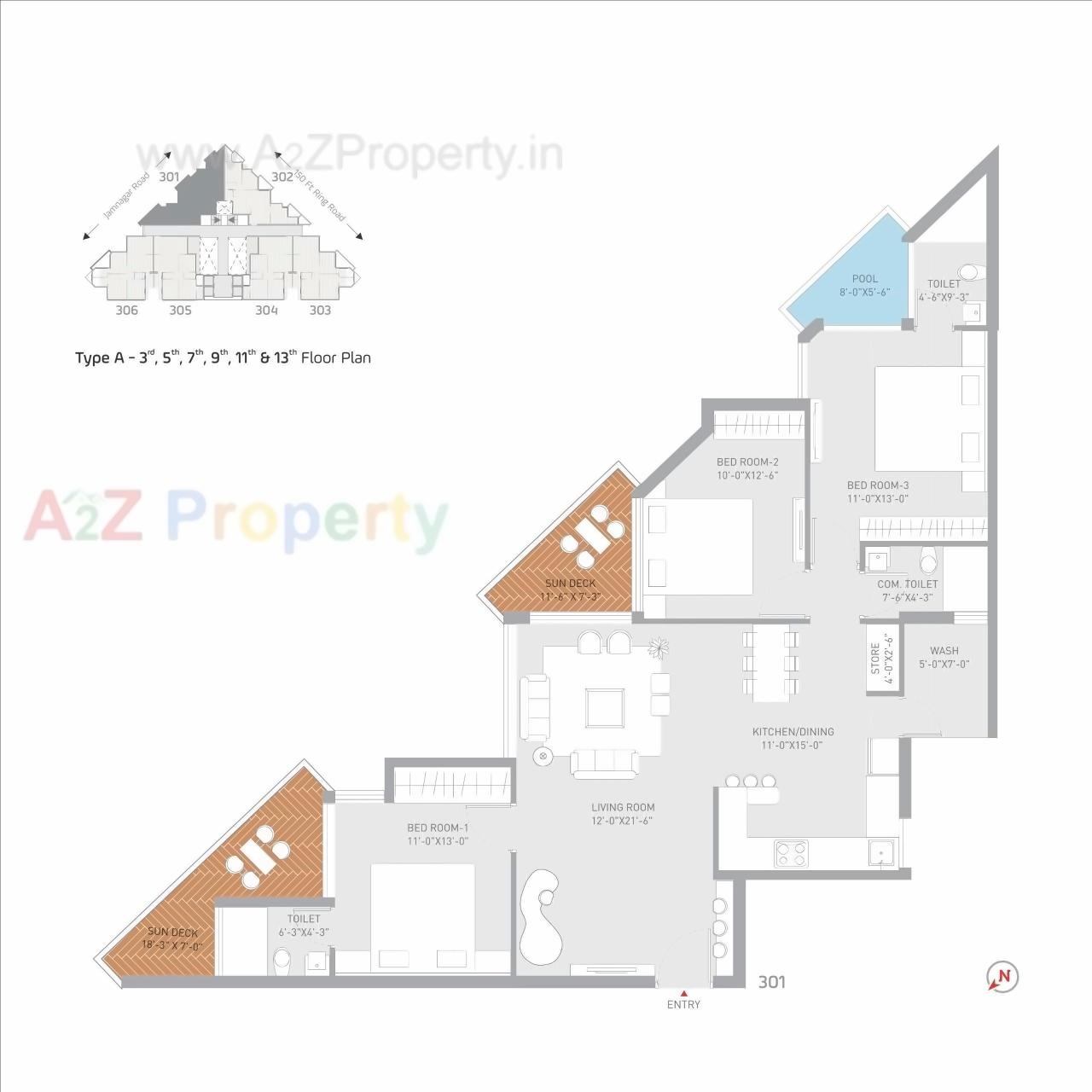 Layout of real estate project Nexus located at Madhapar, Rajkot, Gujarat