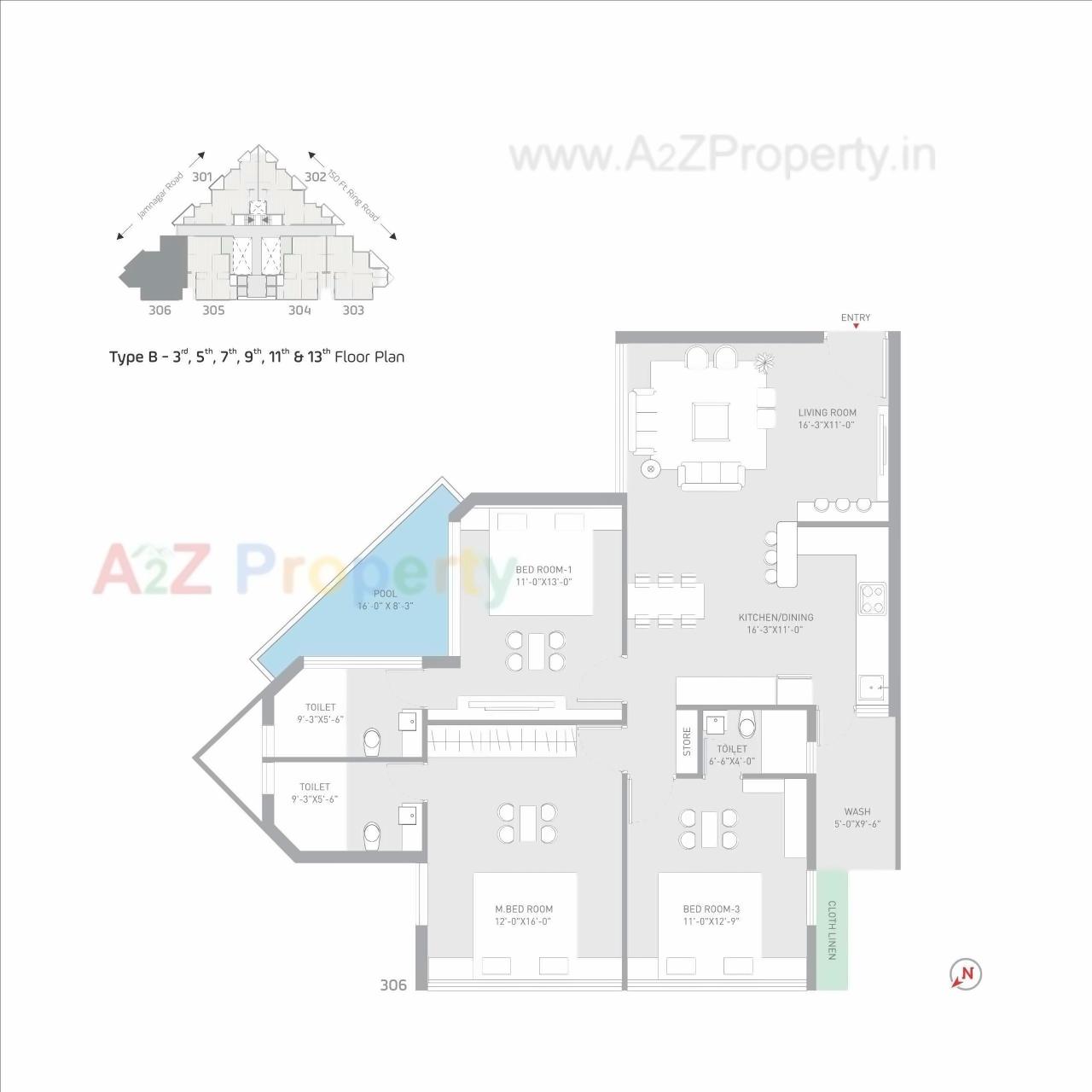Layout of real estate project Nexus located at Madhapar, Rajkot, Gujarat