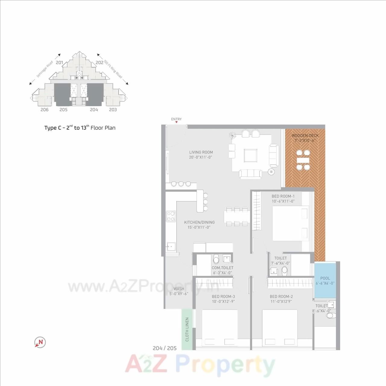 Layout of real estate project Nexus located at Madhapar, Rajkot, Gujarat