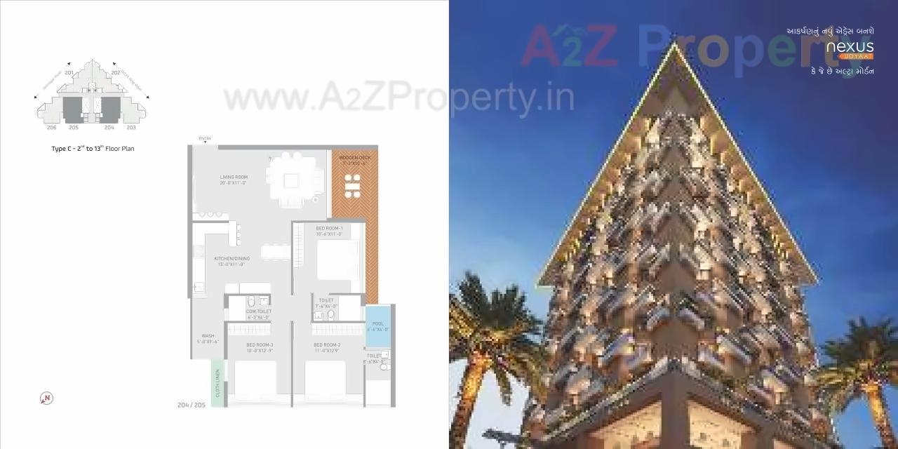 Layout of real estate project Nexus located at Madhapar, Rajkot, Gujarat