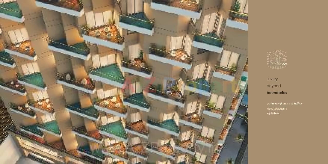 3D Elevation of real estate project Nexus located at Madhapar, Rajkot, Gujarat