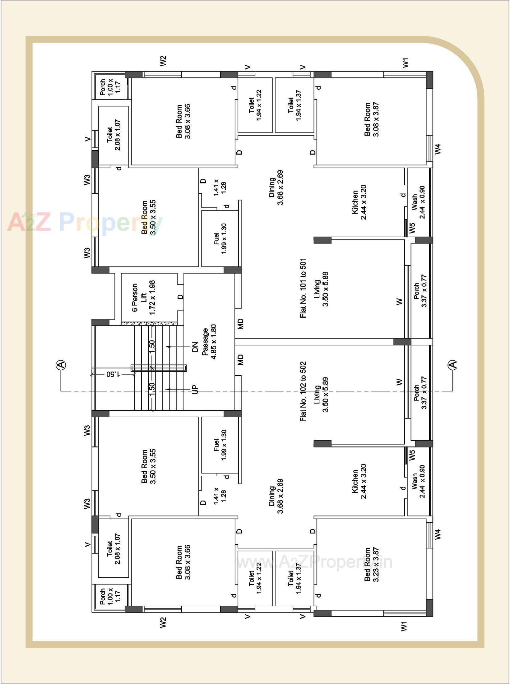 Layout of real estate project Nilkanth Apartments located at Munjka, Rajkot, Gujarat