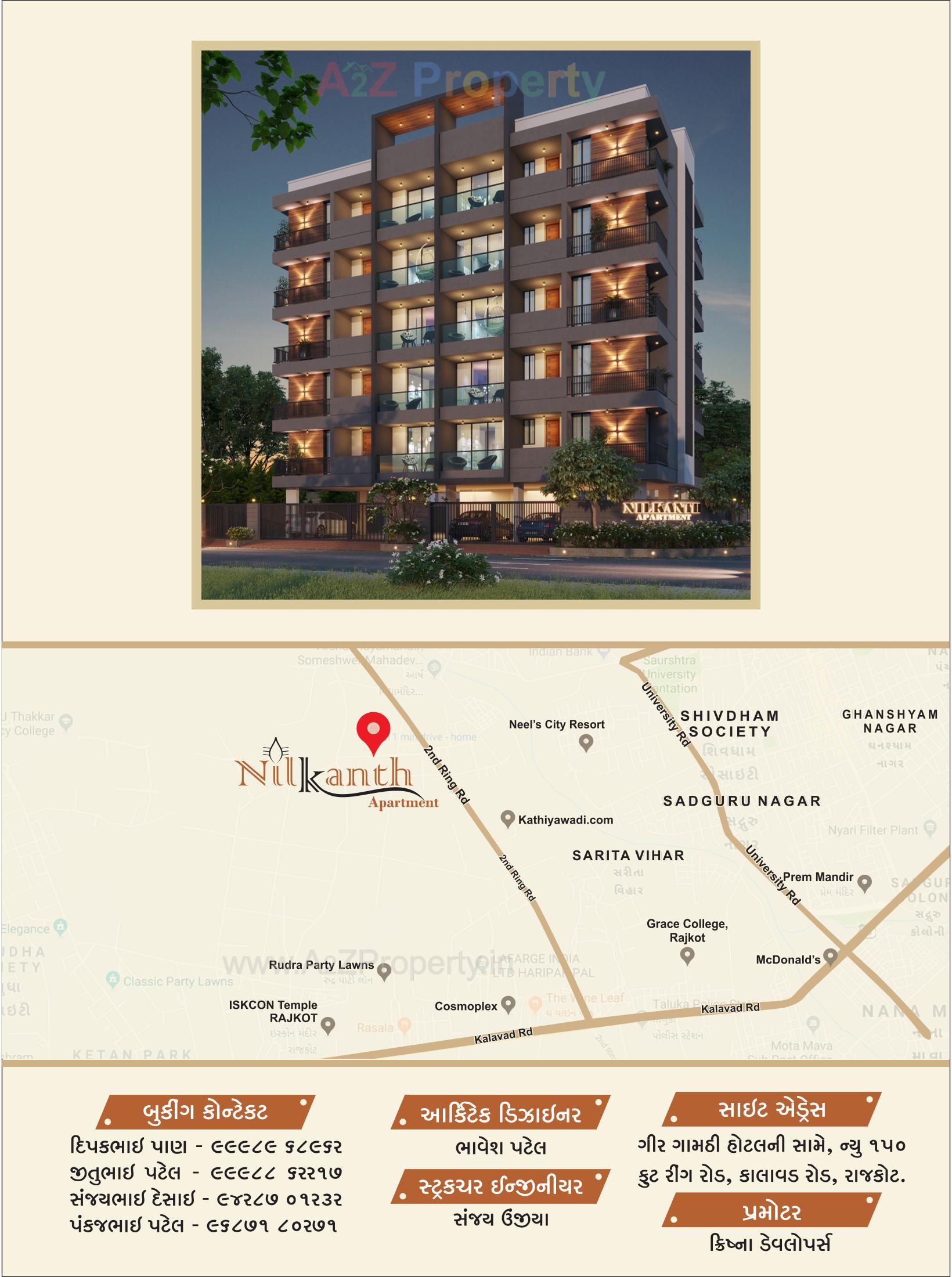  of real estate project Nilkanth Apartments located at Munjka, Rajkot, Gujarat