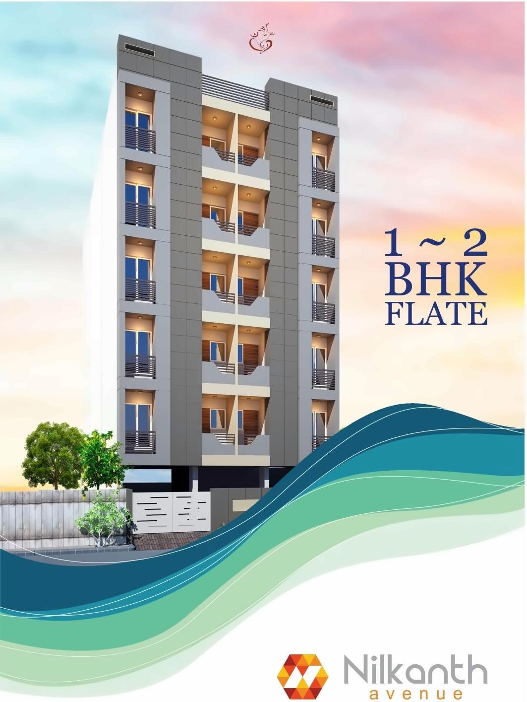 3D Elevation of real estate project Nilkanth Avenue located at Rajkot, Rajkot, Gujarat