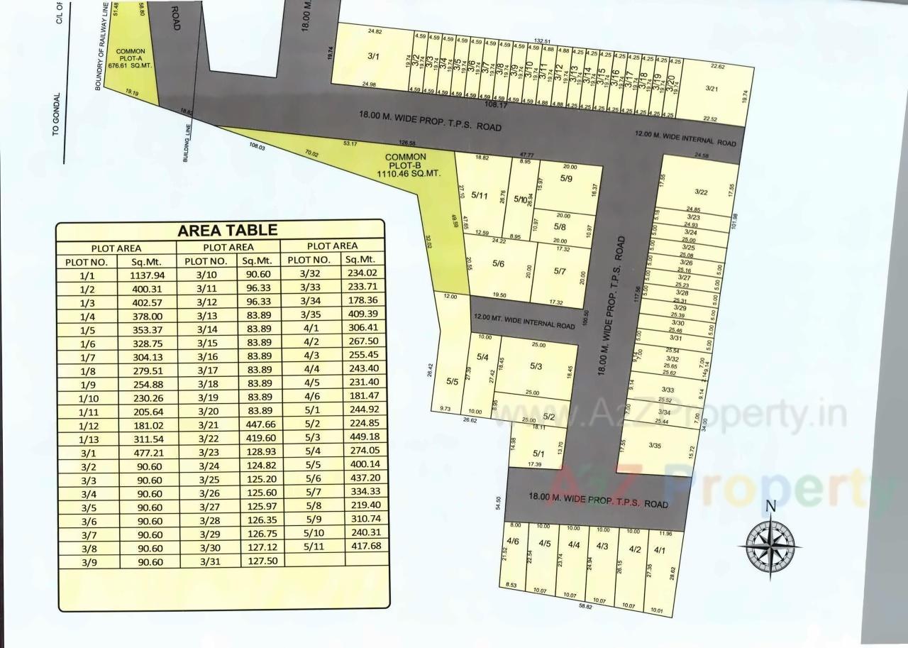 Layout of real estate project Nilkanth Industrial Estate located at Rajkot, Rajkot, Gujarat