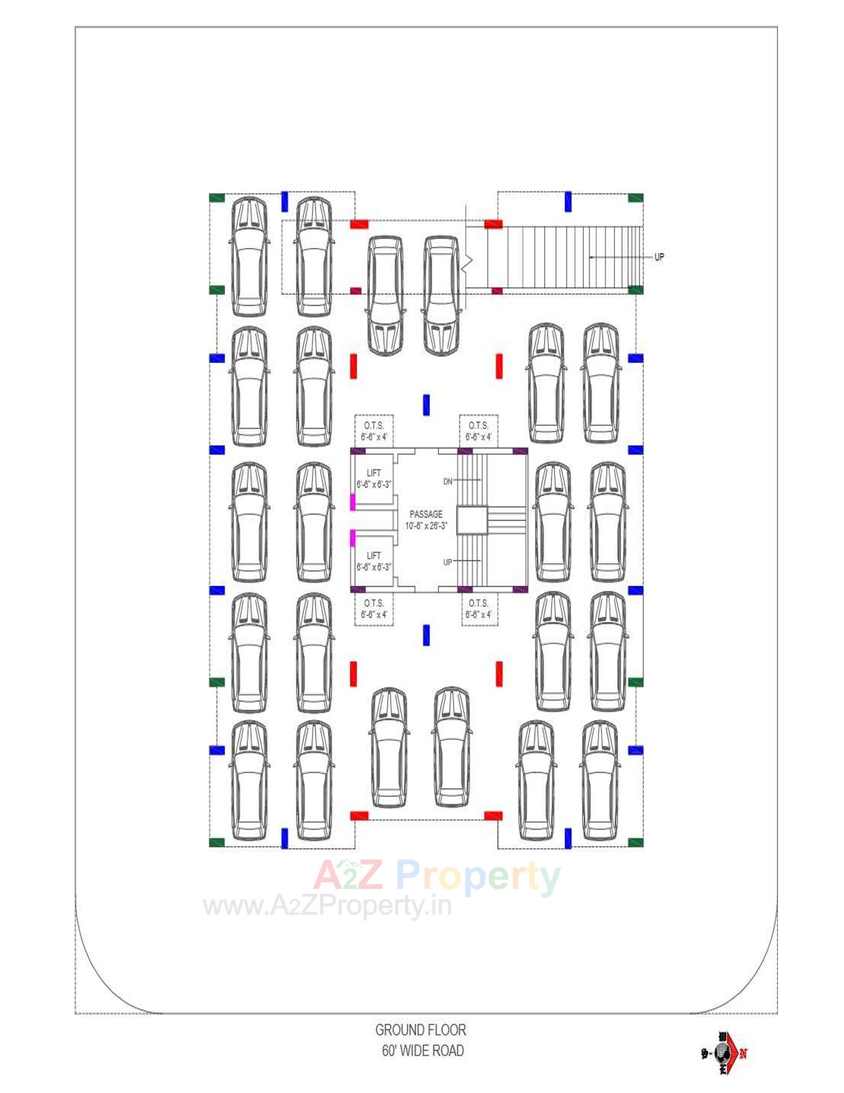 Layout of real estate project Nira Heights located at Upleta, Rajkot, Gujarat