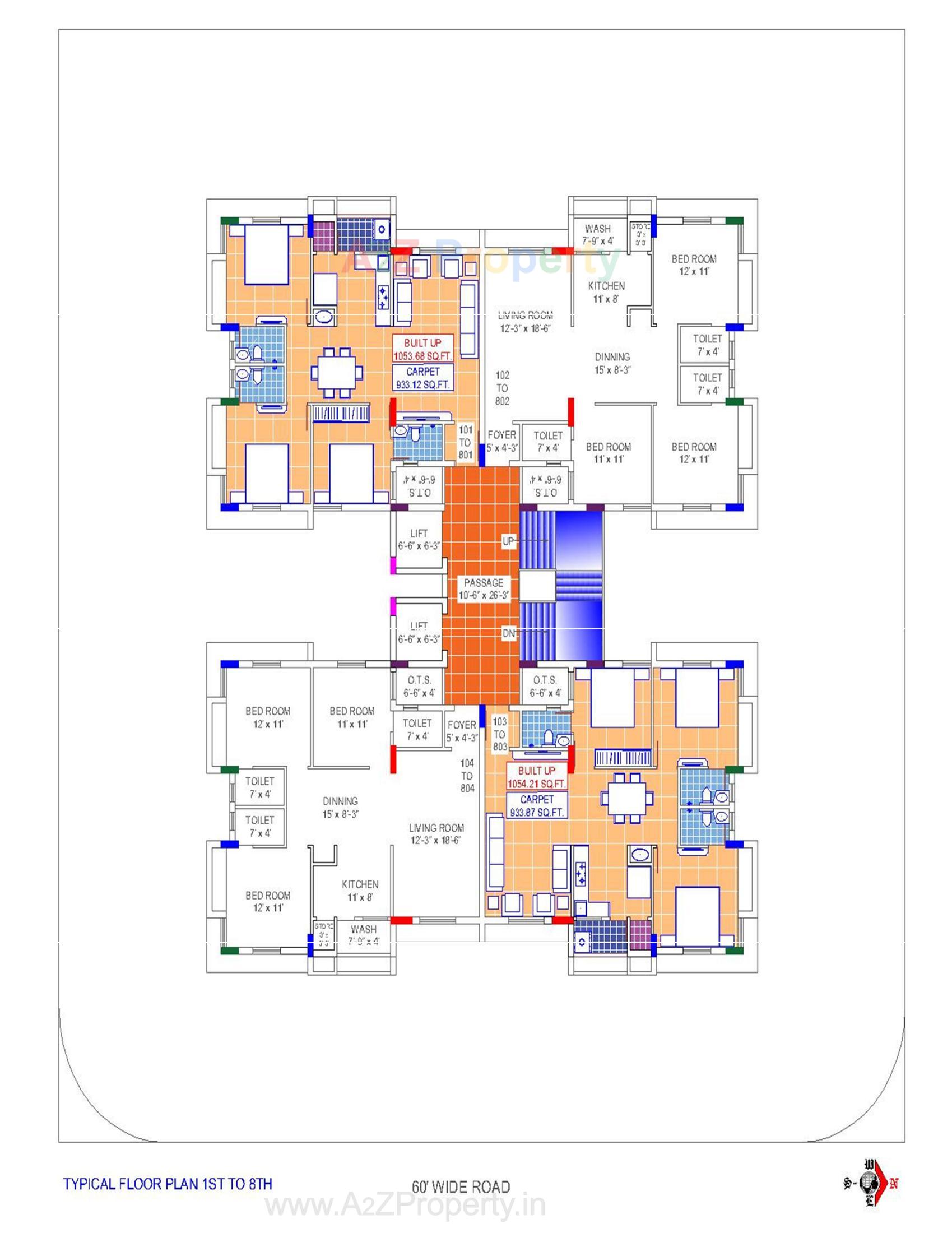 Layout of real estate project Nira Heights located at Upleta, Rajkot, Gujarat