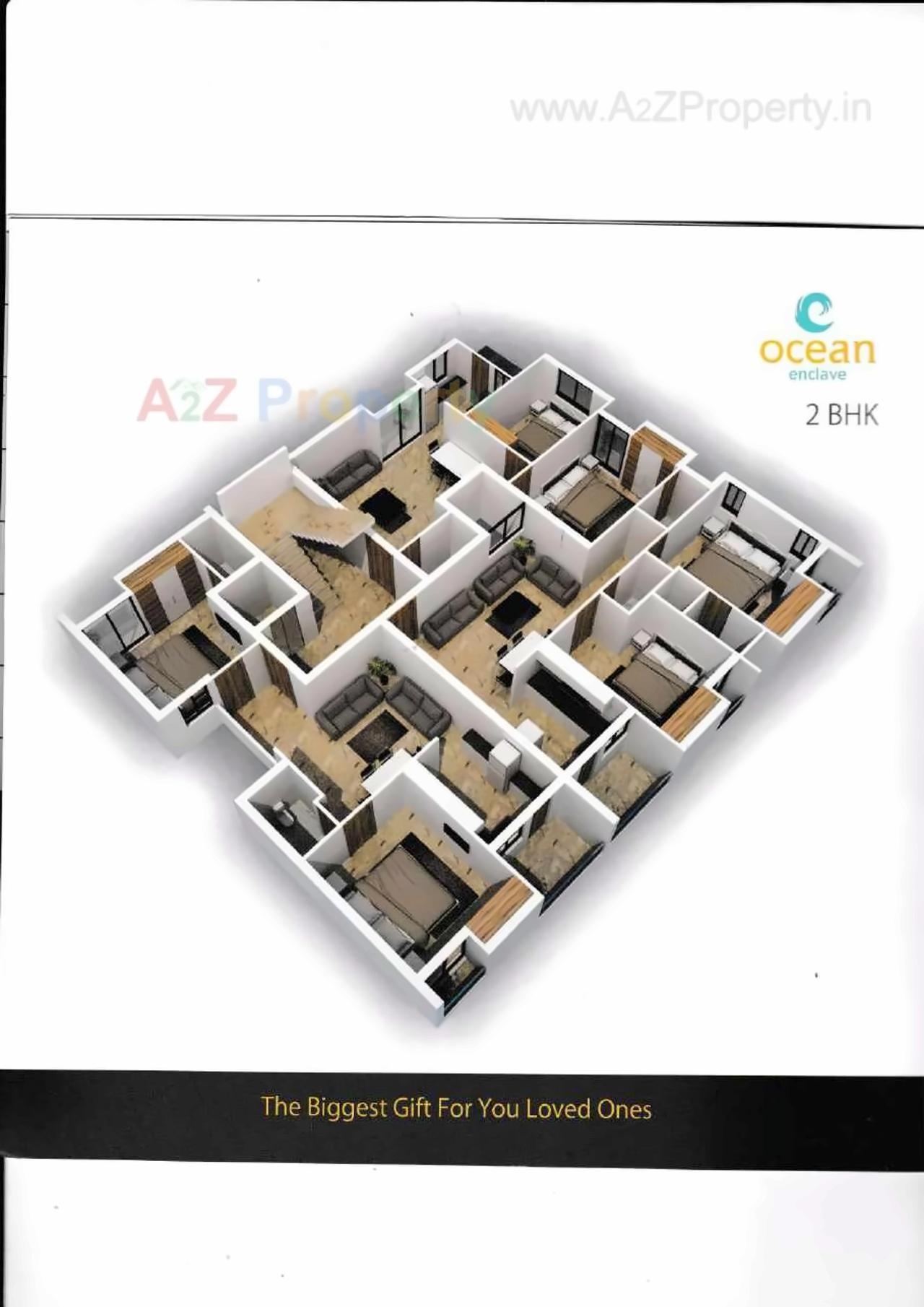 Layout of real estate project Ocean Enclave located at Nana-mava, Rajkot, Gujarat
