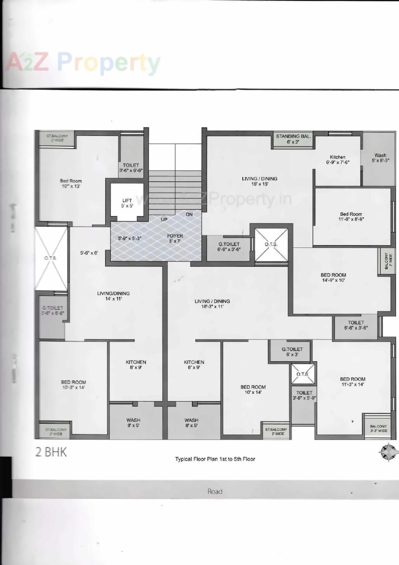 Layout of real estate project Ocean Enclave located at Nana-mava, Rajkot, Gujarat