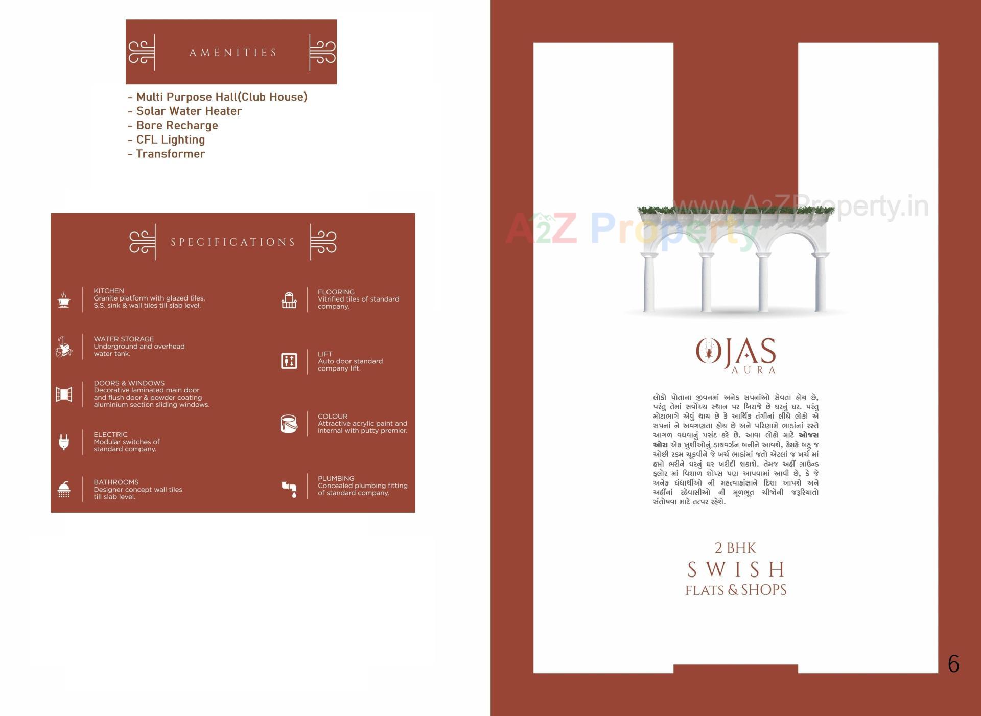  of real estate project Ojas Aura located at Vavdi, Rajkot, Gujarat